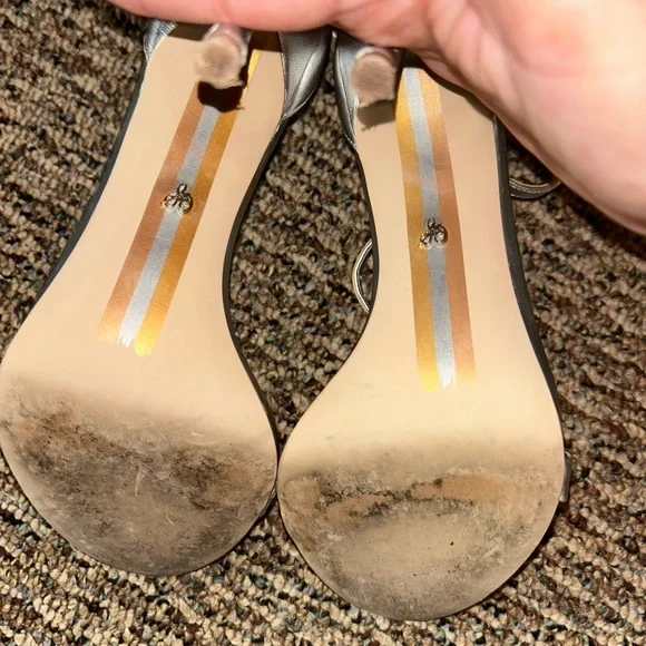 Sam Edelman Metallic Silver Sandals - Picture 3 of 3